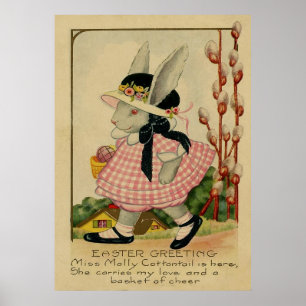 Póster Páscoa Molly Cottontail