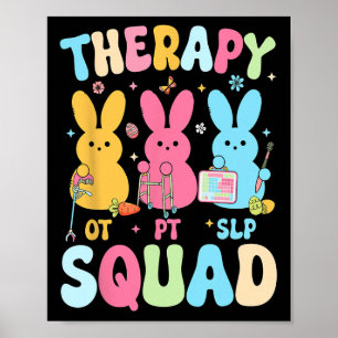 Poster Páscoa No Quadrado Terapêutico Para Ovos Coelhinho