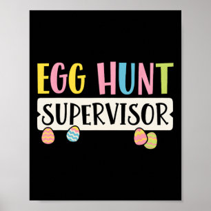 Poster Páscoa Ovo Supervisor Engraçado Mãe Pai Mulheres