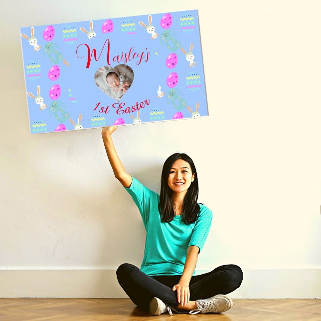 Poster Páscoa Personalizada De Pastel 1rua Coelho Adoráve (Criador carregado)