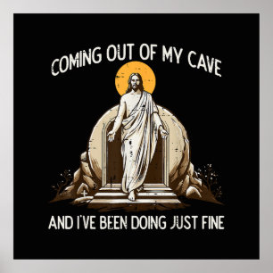 Poster Páscoa Saindo da Minha Caverna Jesus
