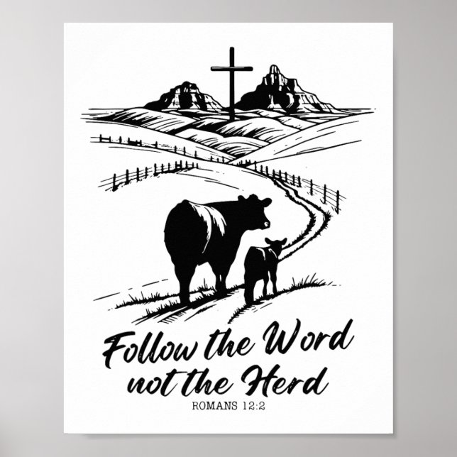 Poster Páscoa Seguir A Palavra Não Os Herd Romans 122 (Frente)