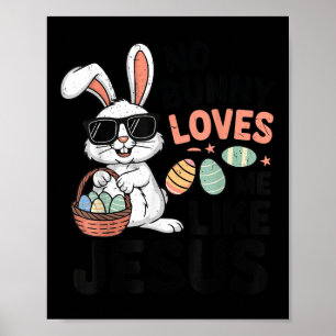 Poster Páscoa Sem Coelhinho Me Ama Como Jesus Christian T