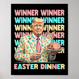 Poster Páscoa vencedora Dias de Janto Trumps Coelho Coelh