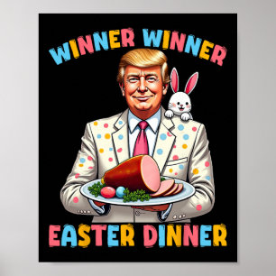 Poster Páscoa Winner Wiiner Janta Páscoa de trunfo Engraç