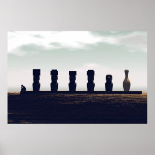 Póster Pascua Boliche Rapa Nui