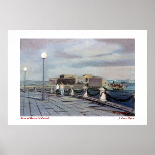 Poster Paseo del Parrote (A Coruña) (Frente)