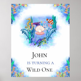 Poster Passageiro dos animais marinhos do oceano