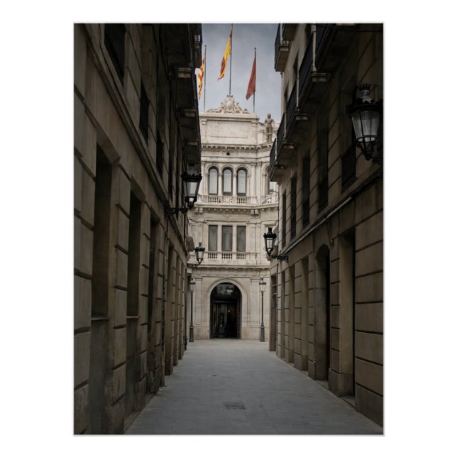 Póster Passagem de Barcelona — Luz Mínima (Frente)