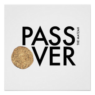 Póster PASSAGEM - PASSA o matzah POR CIMA - Páscoa