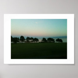 Poster Passando árvores - Fotografia a cores do Canadá