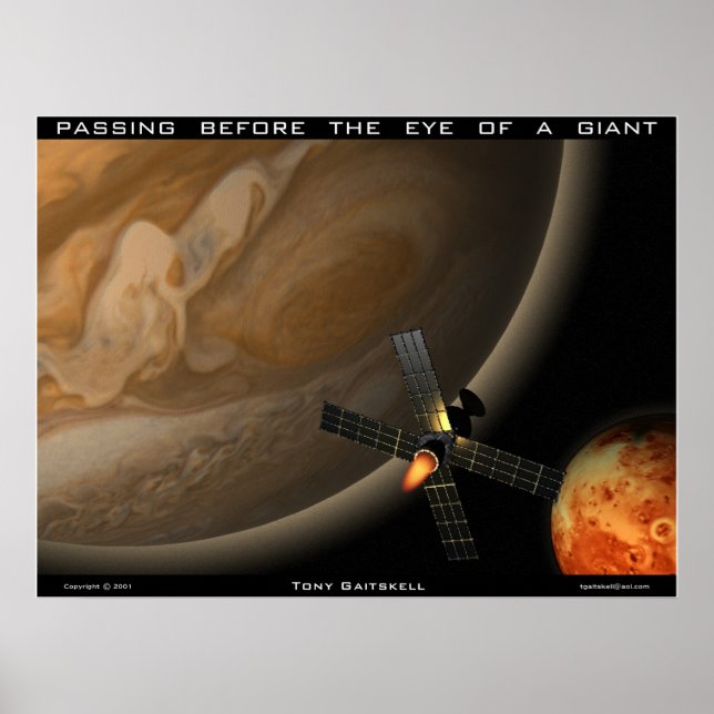 Poster Passando diante do olho de um gigante (Frente)