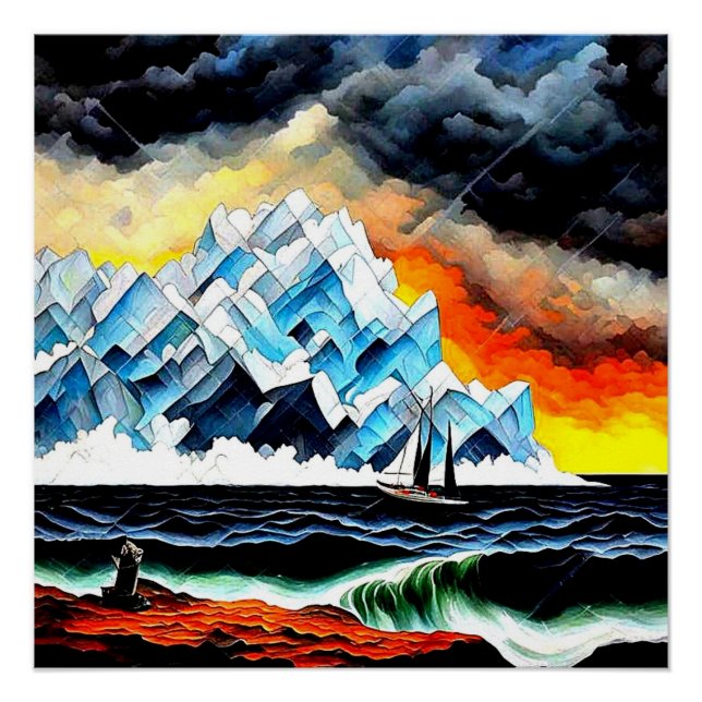 Póster Passando pelo Iceberg (Frente)