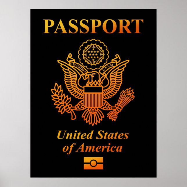 PÓSTER PASSAPORTE (EUA) (Frente)
