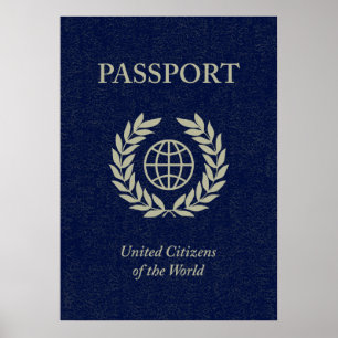 Póster passaporte marinho