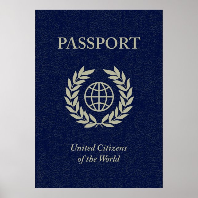 Póster passaporte marinho (Frente)