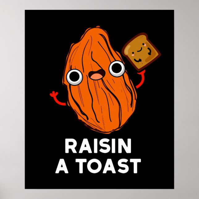 Poster Passar Uma Comida Engraçada Engraçado Pun Dark BG (Frente)
