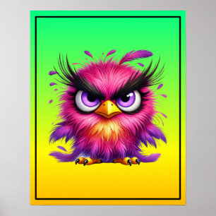 Poster Passarinho Engraçado Sublimação clipart-52343