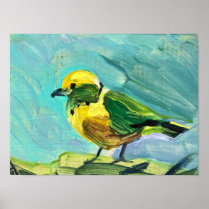 Poster Pássaro amarelo