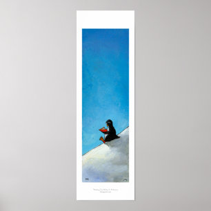 Póster Pássaro bonito do divertimento da arte do pinguim