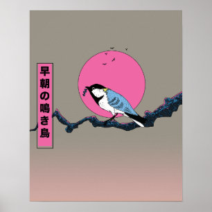 Poster Pássaro canoro da manhã cedo