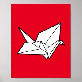 Poster Pássaro de origami