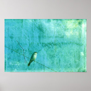 Póster Pássaro em um fio