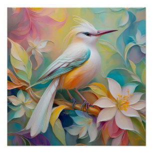 Póster Pássaro Fantasia De Ouro Atropelado