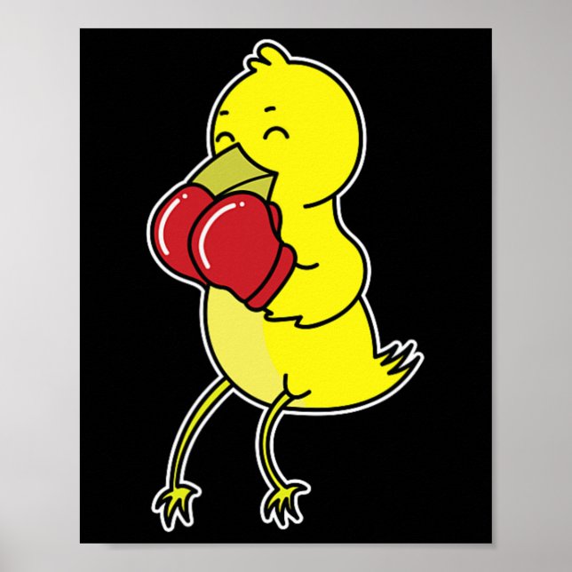 Poster Pássaro Faz Boxe  (Frente)