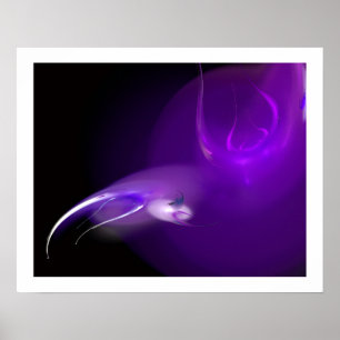 PÓSTER PÁSSARO LEVE EM ROXO