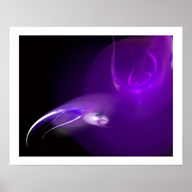 PÓSTER PÁSSARO LEVE EM ROXO (Frente)