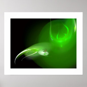 POSTER PÁSSARO LEVE EM VERDE