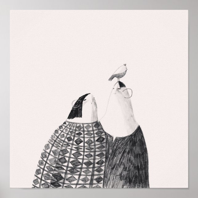 Poster Pássaro na cabeça (Frente)