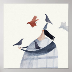 Poster Pássaro na cabeça