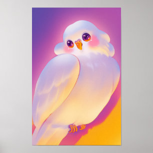 Poster Pássaro Pequeno Feliz