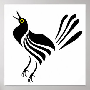 Poster Pássaro Preto Machado