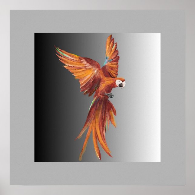 Poster Pássaro Vermelho (Frente)