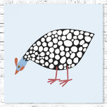 Poster Pássaro-voador<br><div class="desc">Uma galinha guineense fofa e peculiar para fazendeiros,  amantes de pássaros e qualquer outra pessoa!</div>