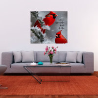 Pássaros Cardinals Vermelhos Anjos Estão Perto Car