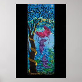 Póster Pássaros chuvosos às 6:30