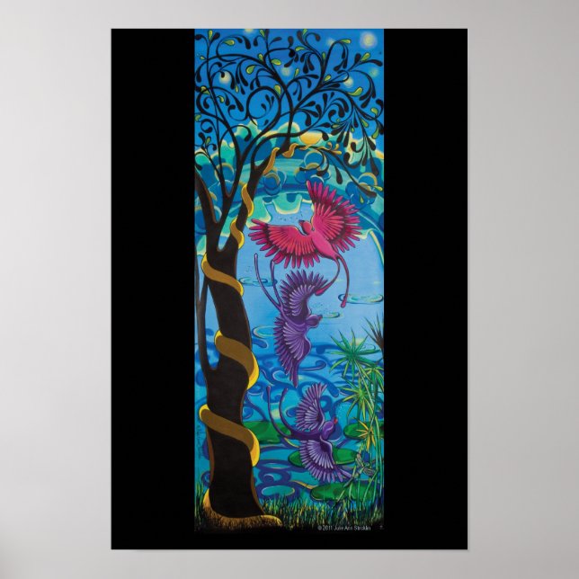 Póster Pássaros chuvosos às 6:30 (Frente)