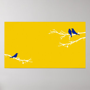 Poster pássaros da modificação