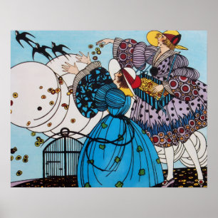 PÓSTER PÁSSAROS DA PRIMAVERA / DESIGNER DE MODA