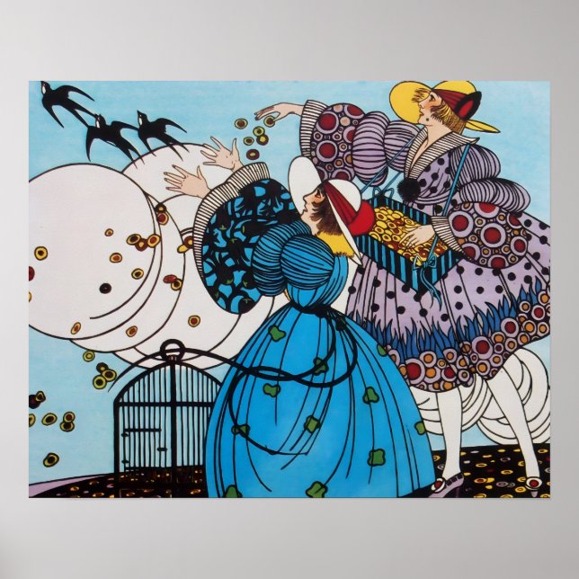 PÓSTER PÁSSAROS DA PRIMAVERA / DESIGNER DE MODA (Frente)