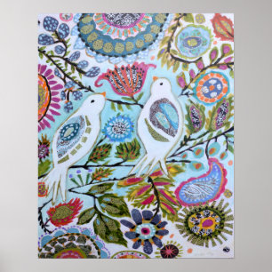 Poster Pássaros de Papel I