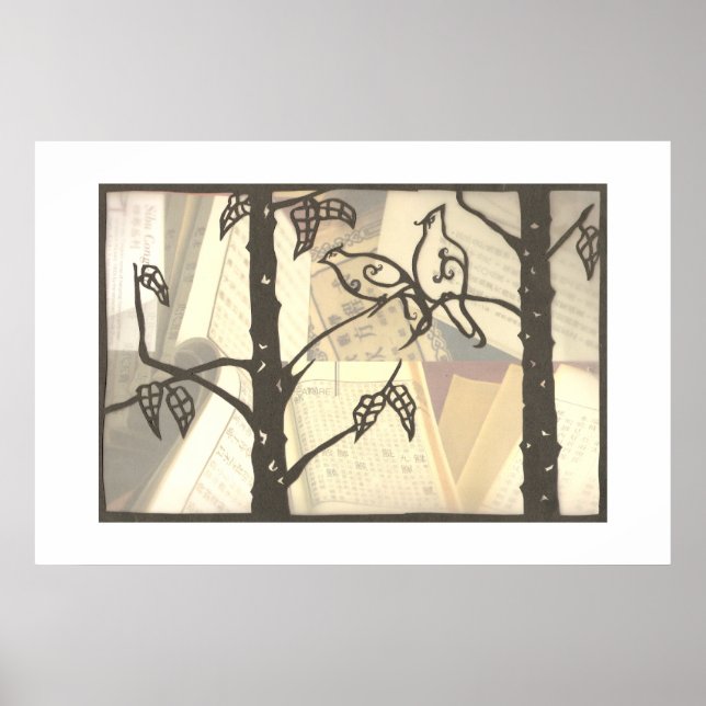 Póster Pássaros do Amor (Frente)