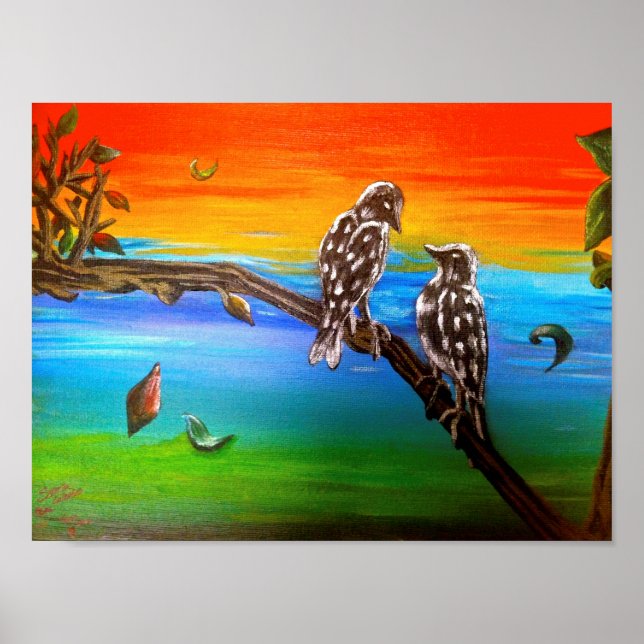 Poster Pássaros do Amor (Frente)