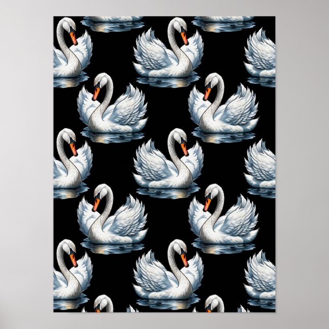 Poster Pássaros do Cisne - Design (Frente)