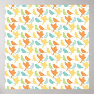 Poster Pássaros Felizes