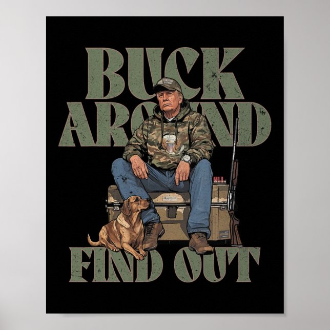 Poster Passe E Descubra A Caça De Trump Camo (Frente)